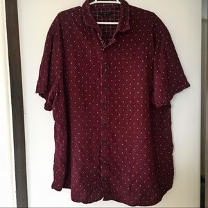 🍷 DXL Synrgy men’s burgundy pattern shirt 🍷